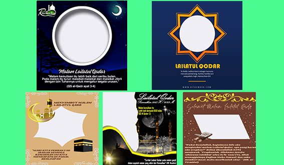 15 Link Twibbon Lailatul Qadar 2022, dengan Desain Terbaru dan Islami