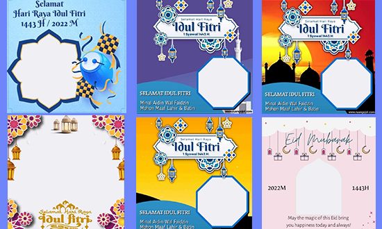 Bingkai Twibbon Hari Raya Idul Fitri 1443 H, Terbaru 2022