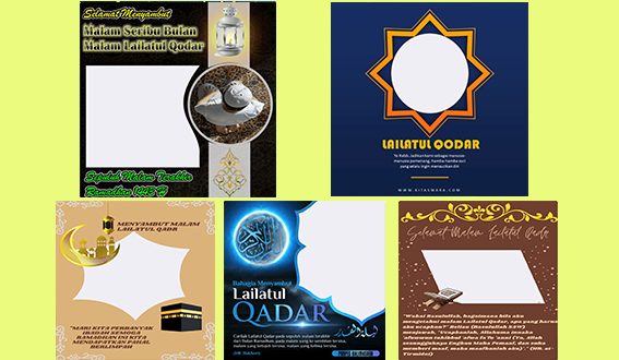 Twibbon Lailatul Qadar 2022 Desain Unik dan Menarik